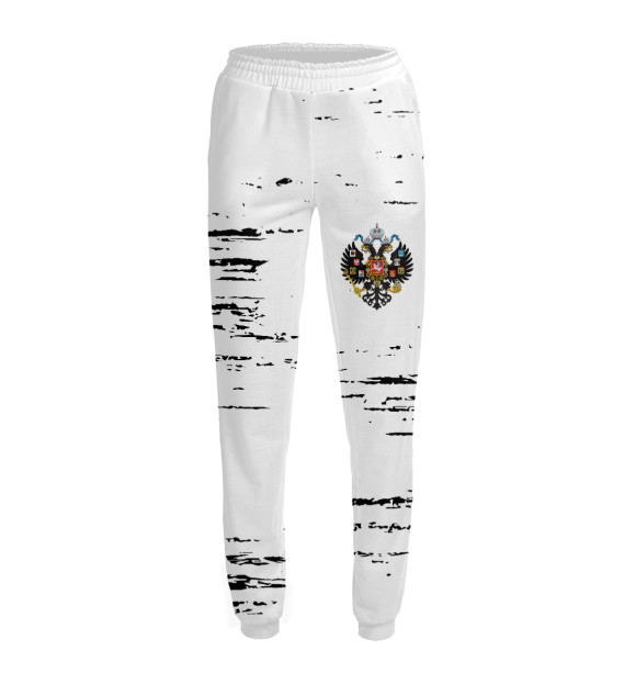 Женские спортивные штаны с изображением Российская Империя цвета Белый