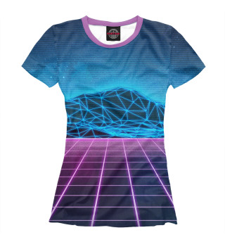 Женская футболка synthwave