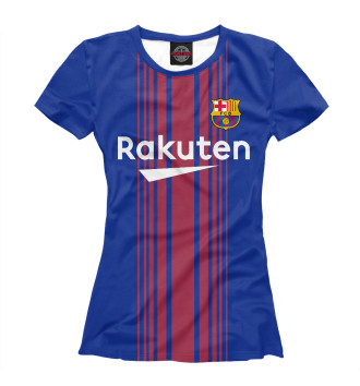 Женская Футболка Barcelona Домашняя-Месси 10