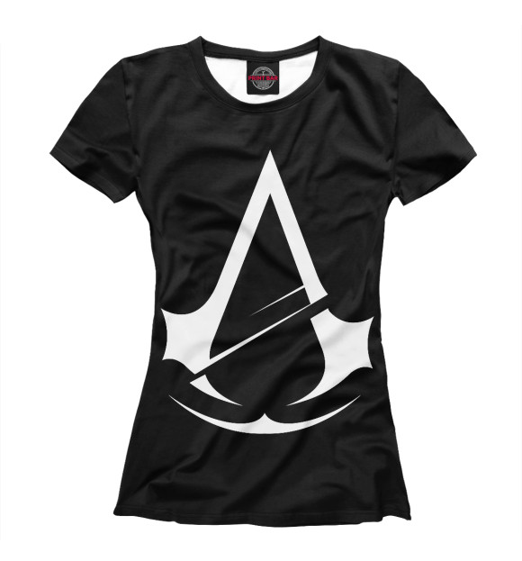 Женская футболка с изображением Assassin’s Creed Unity цвета Белый