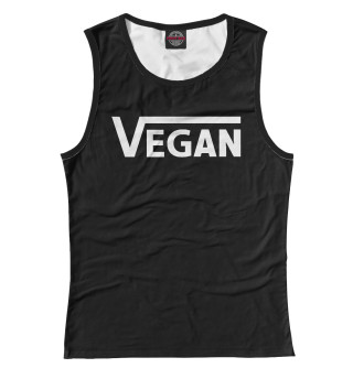 Женская майка Vegan Black