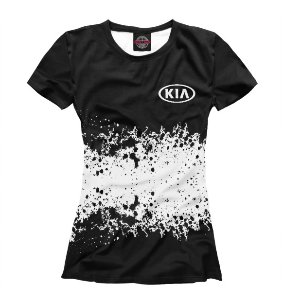 Женская футболка с изображением Kia цвета Белый