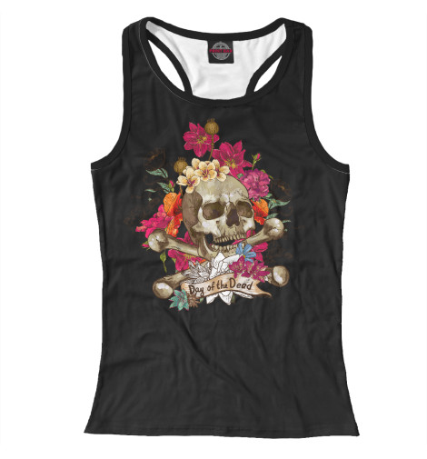 Майки борцовки Print Bar, Белый, Day of the Dead