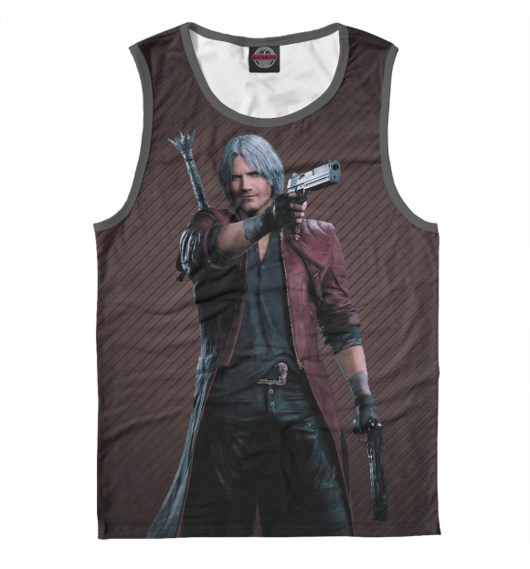 Майка для мальчика с изображением Devil May Cry Dante цвета Белый