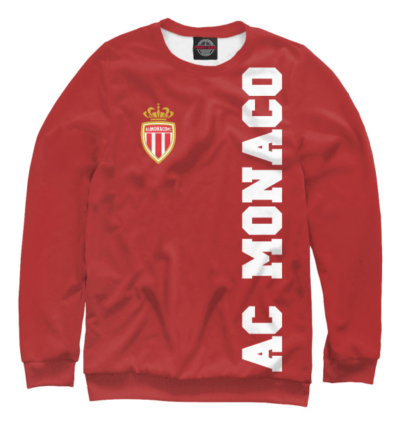Мужской свитшот с изображением AC Monaco FC цвета Белый