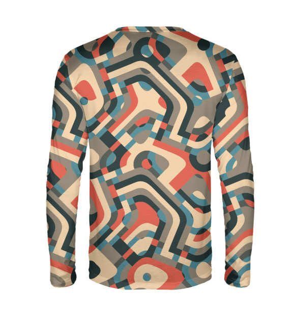 Мужской лонгслив с изображением Психо цвета Белый