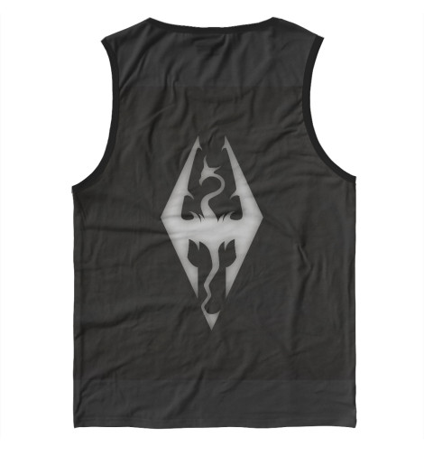 

Майки Print Bar, Белый, Dovahkiin vs Alduin