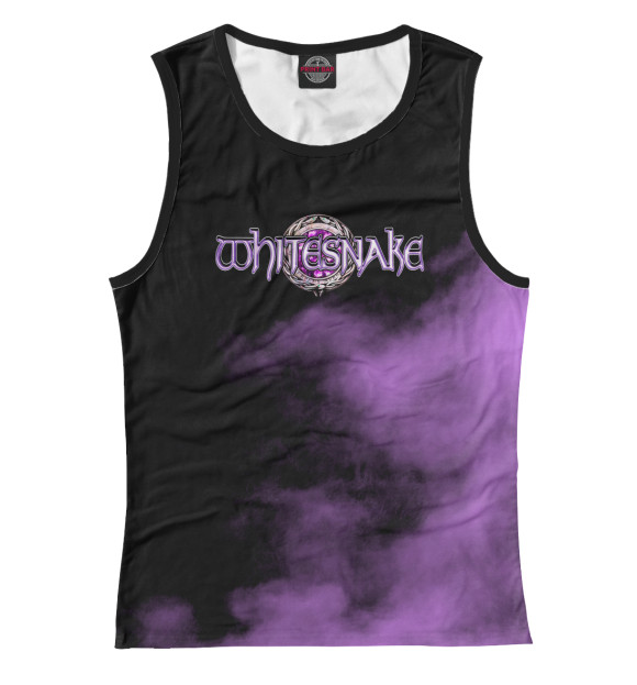 Майка для девочки с изображением Whitesnake цвета Белый