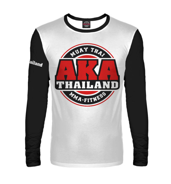 Мужской лонгслив с изображением AKA Thailand цвета Белый