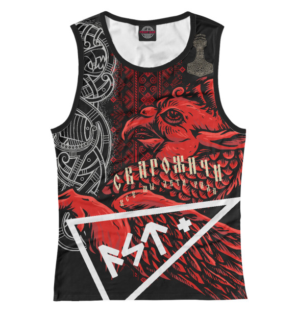 Майка для девочки с изображением Грифон цвета Белый