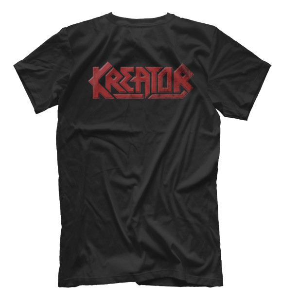 Мужская футболка с изображением Kreator - thrash metal band цвета Белый