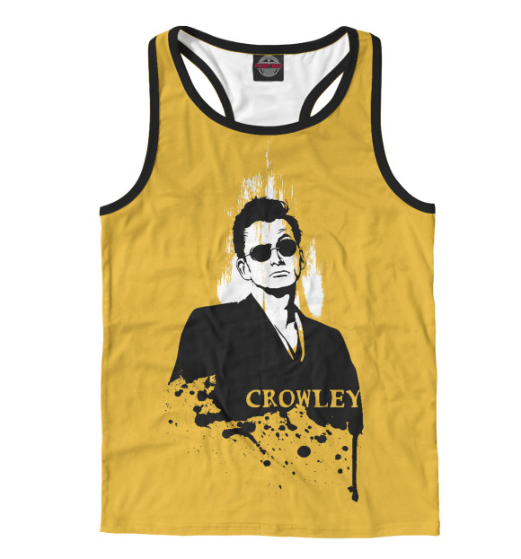 Мужская майка-борцовка с притом Crowley цвета Белый Мужская майка-борцовка с изображением Crowley цвета Белый