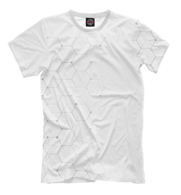 Мужская футболка с изображением Химия цвета Белый