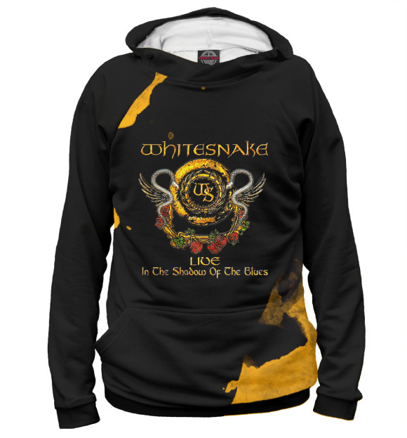 Женское худи с изображением Whitesnake цвета Белый