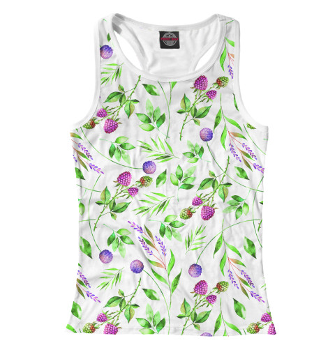 

Майки борцовки Print Bar, Белый, Клевер и малина