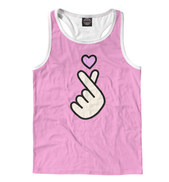 Мужская майка-борцовка с изображением Sarang цвета Белый