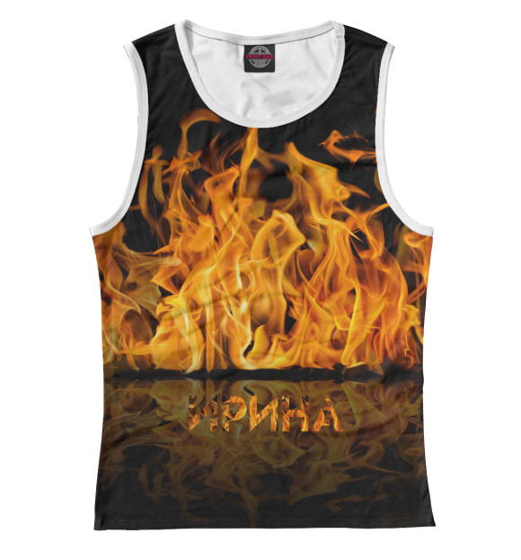 Майка для девочки с изображением Ирина цвета Белый