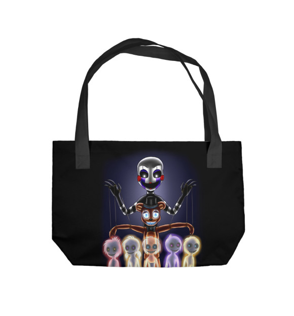 Пляжная сумка с изображением Five Nights at Freddy’s цвета 