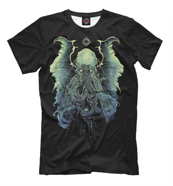 Футболка для мальчиков с изображением Cthulhu цвета Черный