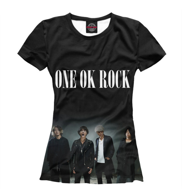 Футболка для девочек с изображением ONE OK ROCK цвета Белый