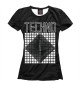 Женская футболка Techno spiral