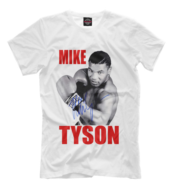Мужская футболка с изображением Тайсон цвета Молочно-белый