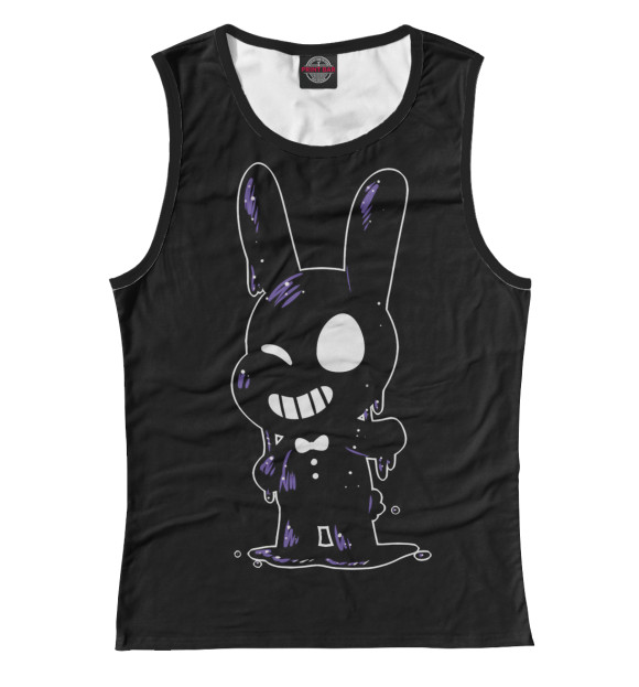 Женская майка с изображением Five Nights  at Freddy's цвета Белый