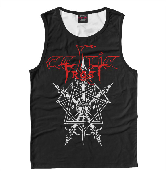Майка для мальчика с притом Celtic Frost цвета Белый Майка для мальчика с изображением Celtic Frost цвета Белый