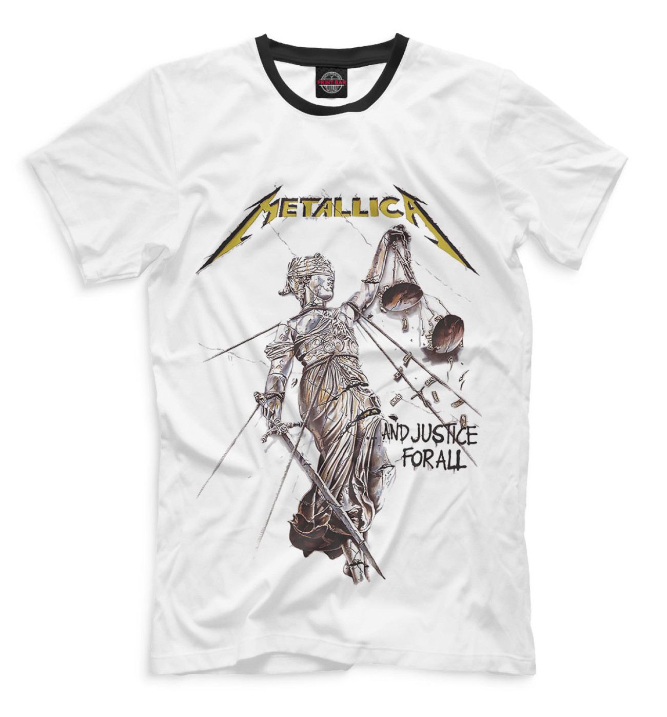 Мужская Футболка Metallica And Justice for All, артикул: MET-763744-fut-2