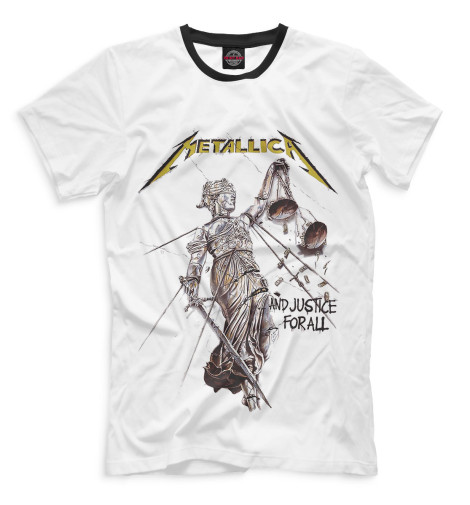 цена Футболки Print Bar Metallica And Justice for All