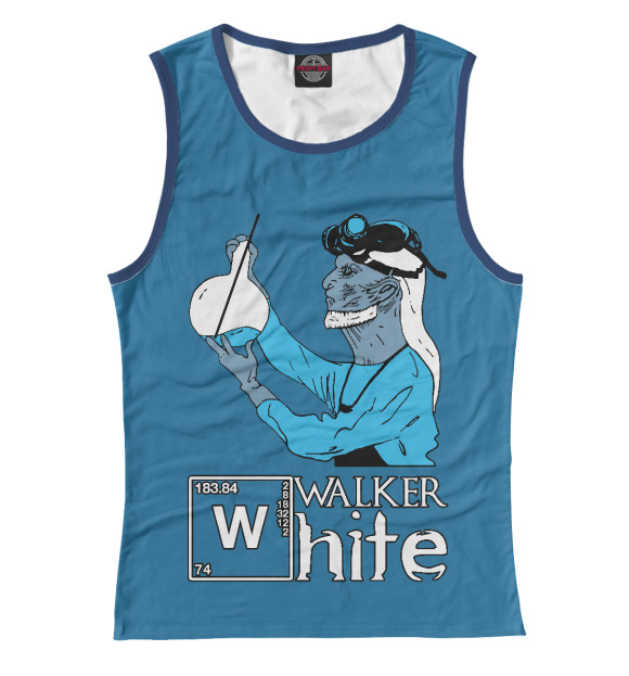 Майка для девочки с изображением Walker White цвета Белый