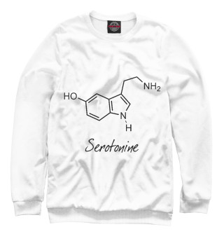 Мужской свитшот Химия серотонин
