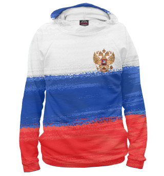Худи для девочки Флаг России с гербом