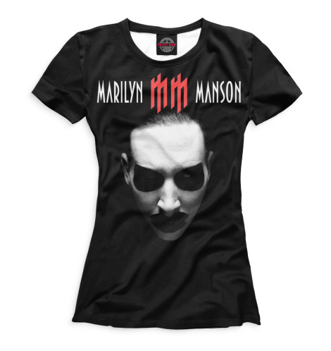 

Футболки Print Bar, Белый, Marilyn Manson