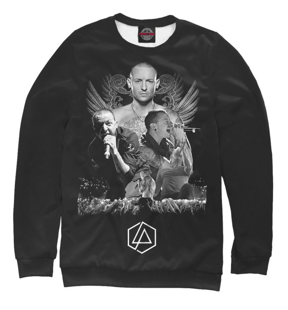 Женский свитшот с изображением Linkin Park цвета Белый