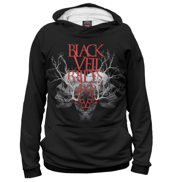 Женское худи с изображением Black Veil Brides цвета Белый