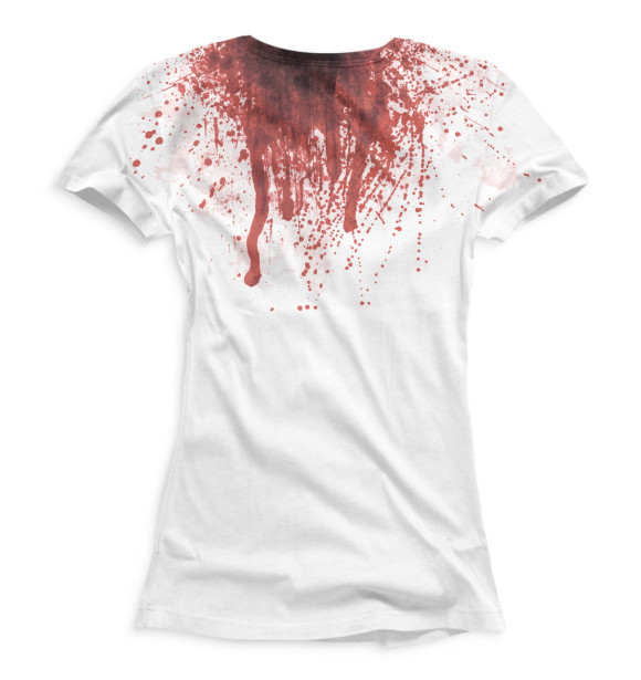 Женская футболка с изображением Halloween цвета Белый