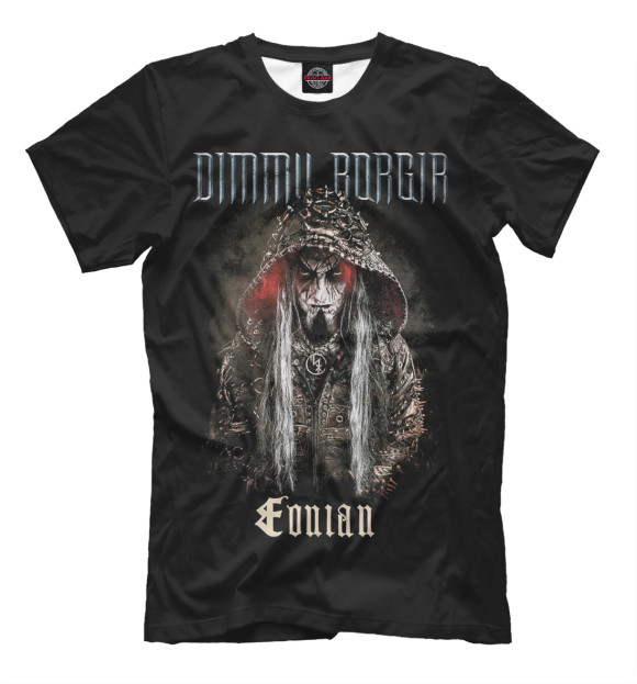 Мужская футболка с изображением Dimmu Borgir цвета Черный