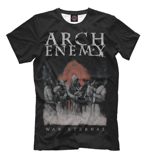 Футболка для мальчиков с изображением Arch Enemy цвета Белый