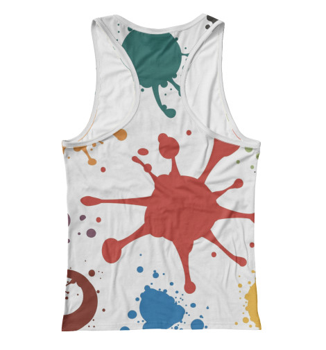 

Майки борцовки Print Bar, Белый, Кляксики