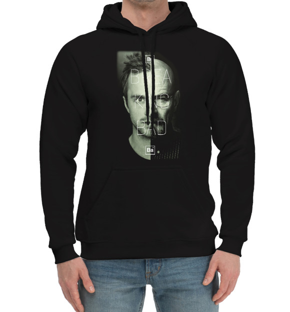 Мужской хлопковый худи с изображением Breaking Bad цвета Черный