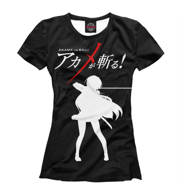 Женская футболка с изображением Убийца Акамэ цвета Белый