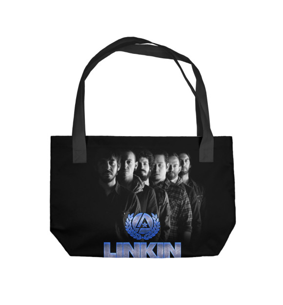 Пляжная сумка с изображением Linkin Park цвета 