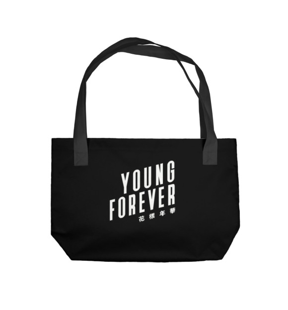 Пляжная сумка с изображением Young Forever цвета 