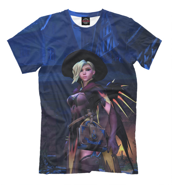 Мужская футболка с изображением Overwatch цвета Молочно-белый