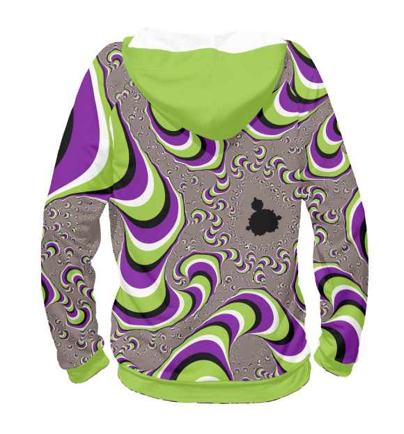 Мужское худи с изображением acid trip цвета Белый