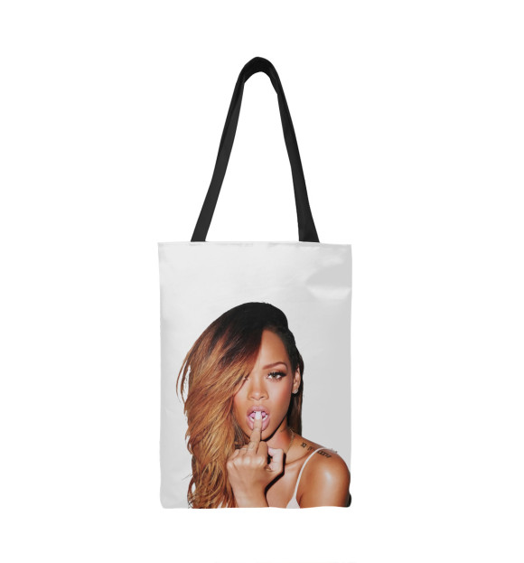 Сумка-шоппер с изображением Rihanna цвета 