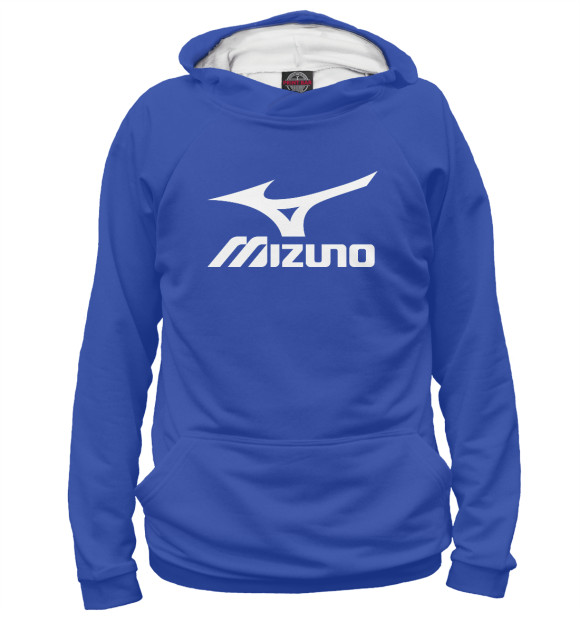 Мужское худи с изображением Volleyball (Mizuno) цвета Белый