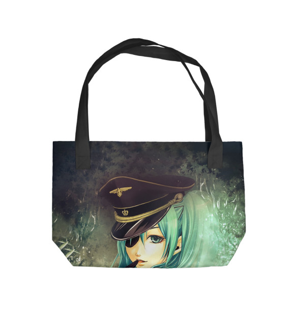 Пляжная сумка с изображением miku цвета 