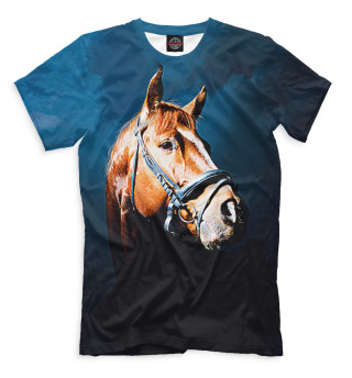 Мужская футболка Лошадь